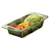 Adjustable drain basket for washing vegetables and draining dishes in the sink.