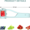 Easy fruit slicing gadget for grapes, cherry tomatoes, and berries