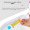 Floral scent bathroom gel with blooming design