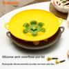 Fits most pots and pans (suitable for 6"-10" diameters)