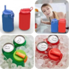 Portable snap lids turning cans into sippy cups