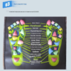 Acupressure foot mat showing detailed foot organ mapping