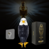 wo-piece bald eagle wall hanging with yellow beak and claws