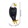 Fierce bald eagle wall art with sharp angular design