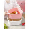 Top view of automatic fruit cleaning bowl