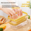 Butter and cheese slicing box with stainless cutter