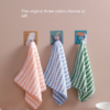 Close-up of thick and absorbent microfiber towel