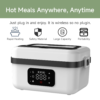 Heated lunch container for office or travel