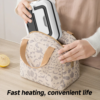 Rechargeable electric lunch box in white