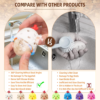 Soft bristle egg washer in use